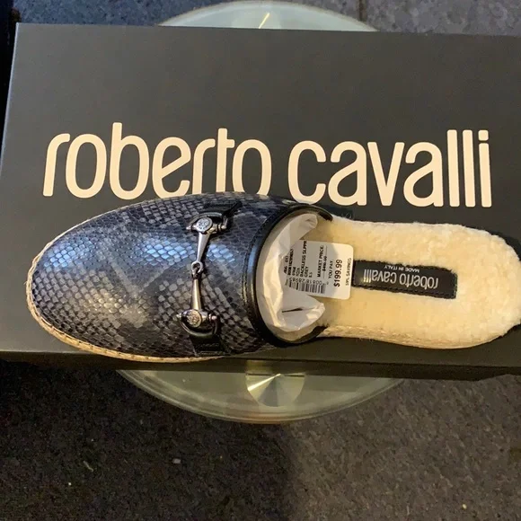 These have been soldRoberto Cavalli backless slippers ROYAL, SLIPPERS in Gold | Roberto Cavalli® main image 2